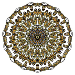 Ethnic ornamental mandala. Decorative design element. Oriental pattern, vector illustration. - Vector