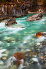 Marble Canyon in Kootenay National Park, British Columbia, Canada