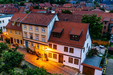 Obraz premium Alte deutsche Häuser in Quedlinburg