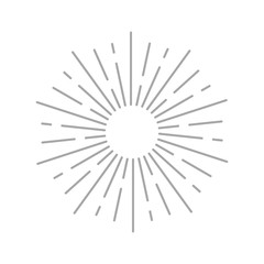 Fototapeta premium Sun rays icon