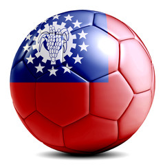 Fototapeta premium Myanmar Soccer Ball Football