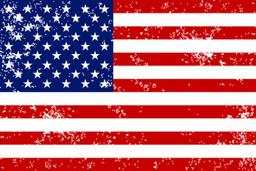 Fototapeta premium USA grunge flag