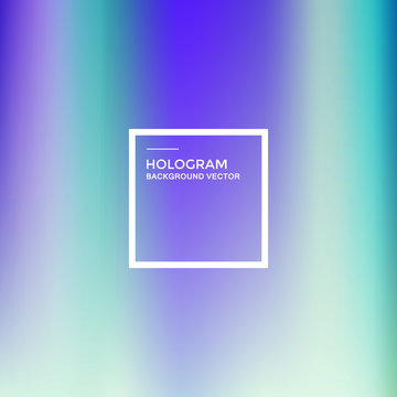 Vector background of hologram gradient, hologram pattern