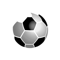 Football soccer ball sign