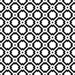 Seamless geometric modern pattern. Vector monochrome background