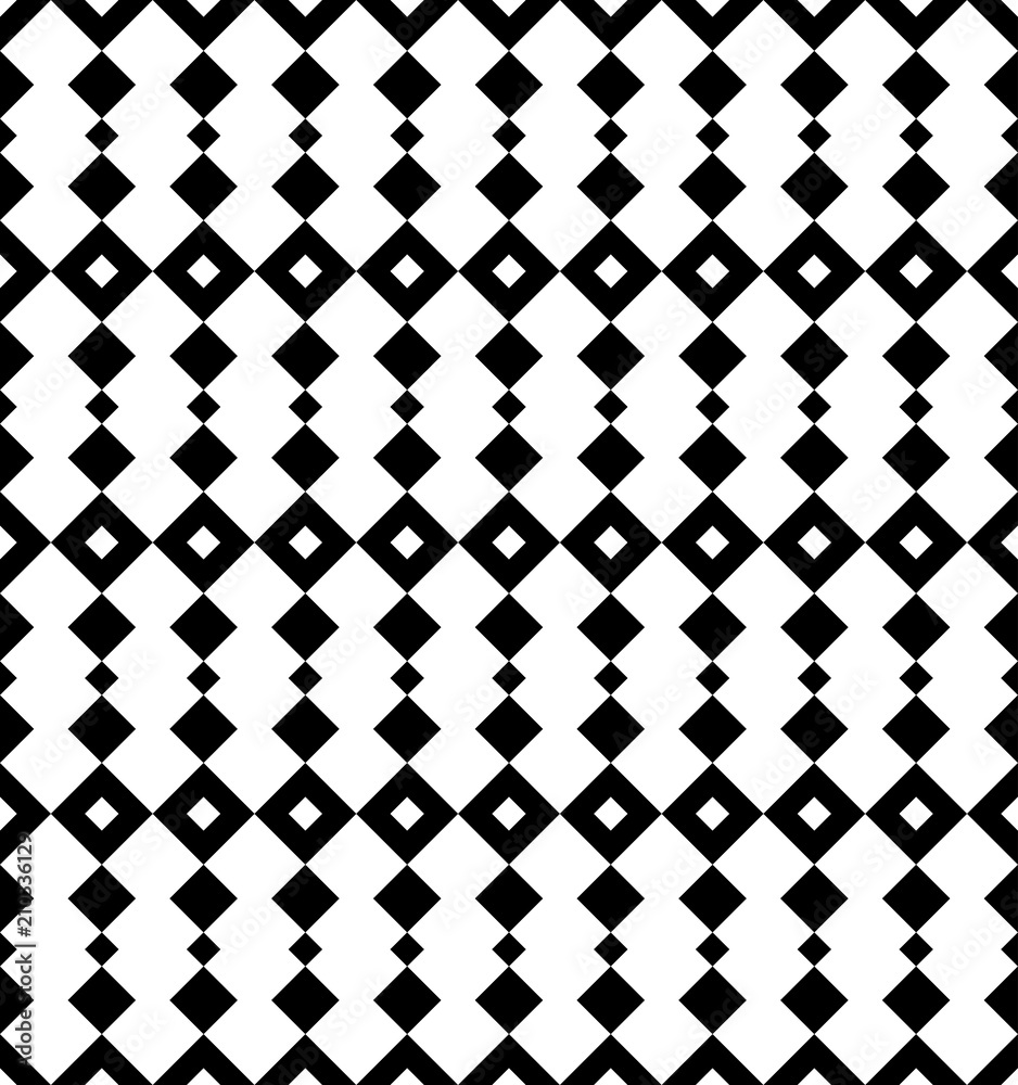 Poster seamless geometric modern pattern. vector monochrome background