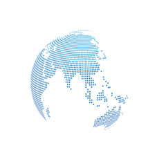 3d abstract globe
