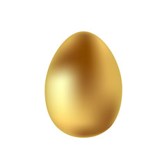 3d realistic gold egg