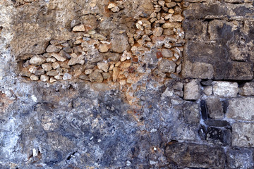 Stone wall texture. Rock wall background