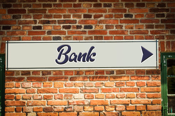 Schild 318 - Bank
