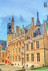 Fototapeta na wymiar Historical buildings in Bruges, Belgium