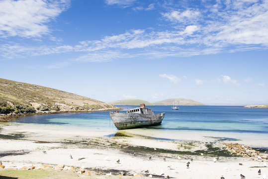 フォークランド の廃船