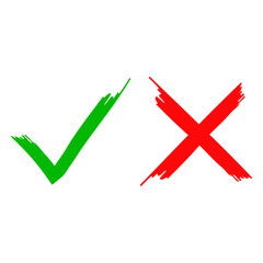 Check mark brush set