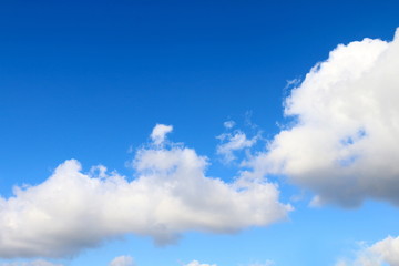 Naklejka na ściany i meble sky, sky with fluffy clouds big, sky blue cloud background, cloud landscape sky clear