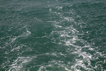 surface water texture, sea surface water with many waves ocean