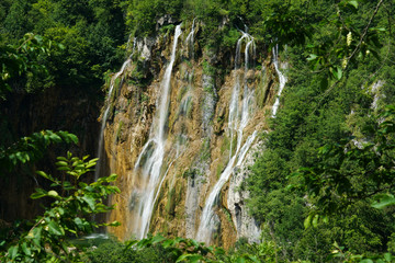 Waterfalls at Plitvice in Croatia