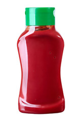 Bottle of Ketchup isolated on white background 500 ml, 250 ml