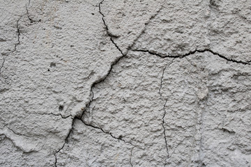 Close-up Cement wall texture with cracks. Abstract background.