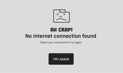 No Internet Webpage design concept. Vector illustration concept of the pixelated browser tab icon. Web Page not loading/opening