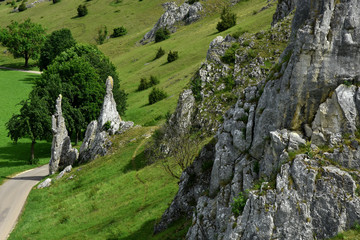 Steinerne Jungfrauen im Eselsburger Tal bei Herbrechtingen, Schwäbische Alb