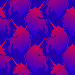 Graphic unicorn silhouette