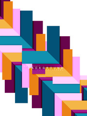 Fototapeta premium Multicolored abstract geometric shapes, geometry background for web banner