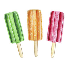 Ice cream watercolor
