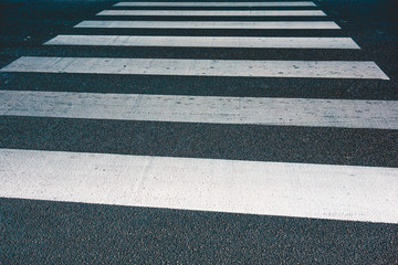 pedestrian crossing lines on darken road