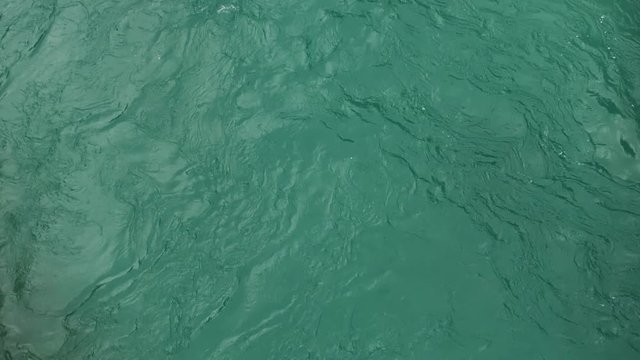 Water of a river moving in slow motion
