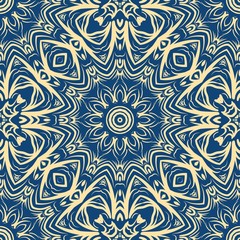 Unique, abstract floral color pattern. Seamless vector illustration. For design, wallpaper, background, print