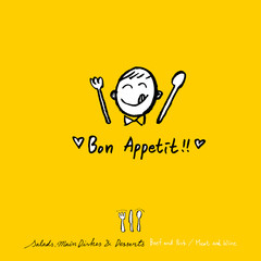 음식점 포스터 / 손으로 그린 식당 그림