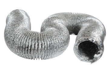 Exhaust ventilation  pipe isolated on white background. The concept of industrial equipment and...