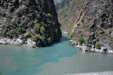 confluence of two rivers