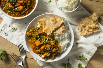 Homemade Spicy Vegan Vegetable Curry