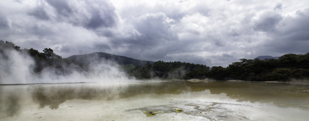 rotorua geothermal geyser new Zealand north island