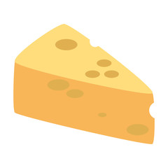 cheese piece healthy food vector illustration design
