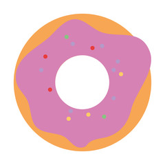 sweet donut bakery icon vector illustration design