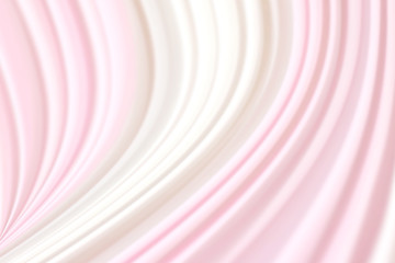 blurred fabric pink white soft wave background, curtain backdrop blurred fabric pink white wave for...