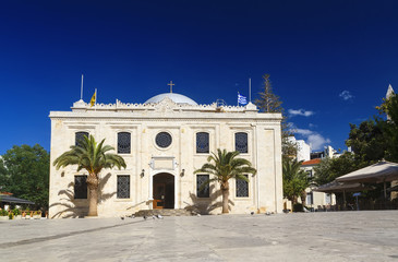 The basilica of St Titus, ex Ottoman Vezir Mosque, Heraklion Crete Greece, Europe