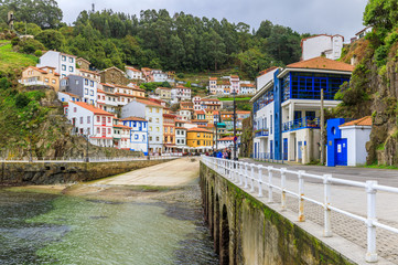 Fototapeta na wymiar Cudillero is a small village and municipality in the Principality of Asturias, Spain 