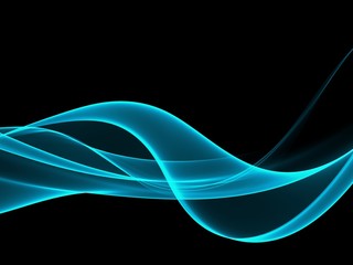     Abstract Soft Color Blue Wave Background 