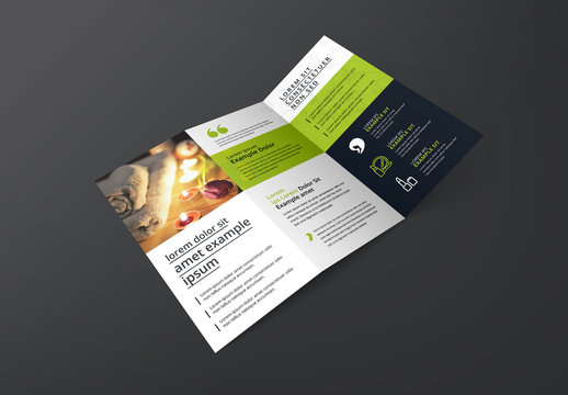 Pink, Purple, and Green Trifold Business Brochure