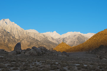 Sierra Nevada landscape in California.