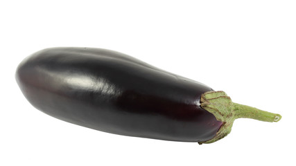 Eggplant (Solanum melongena) isolated on a white background