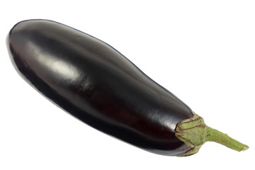 Eggplant (Solanum melongena) isolated on a white background