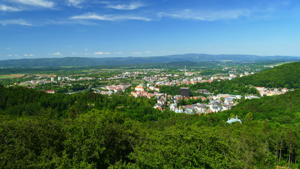 Karlovy Vary aerial view, Czech Republic