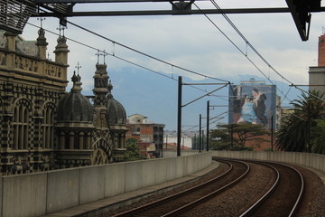 Naklejka premium Metro in Medellin, Colombia