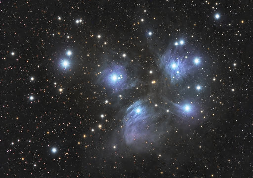 Astrofotografie plejaden subaru siebengestirn