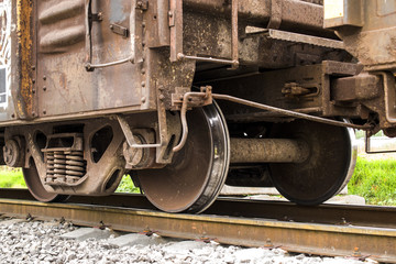 Fototapeta na wymiar detalle de vagón de ferrocarril