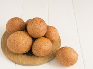 Buñuelos, traditional Colombian food.
